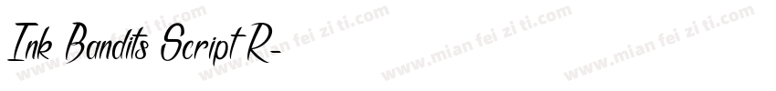 Ink Bandits Script R字体转换